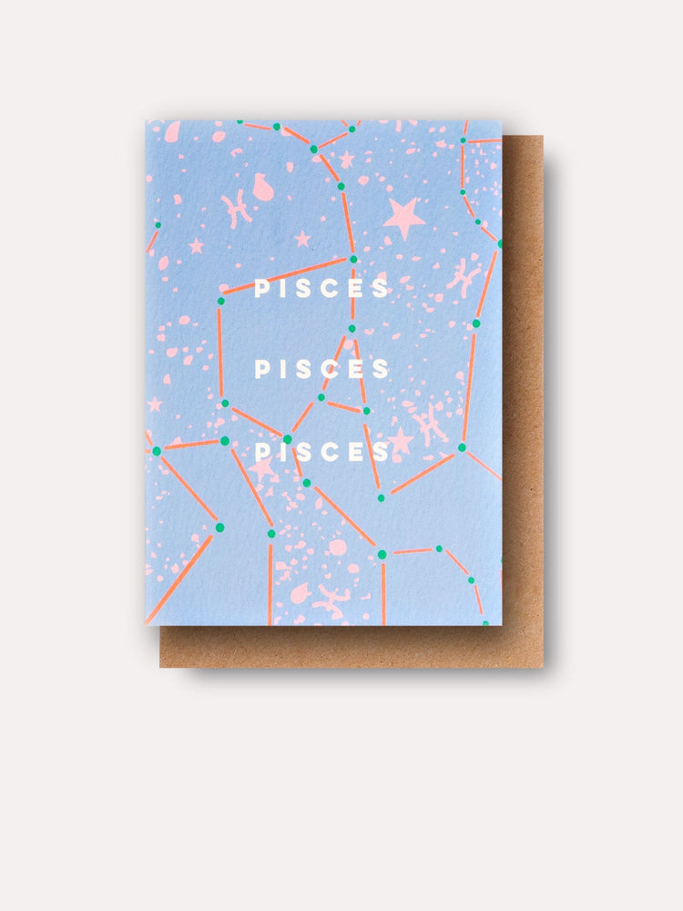 The Completist Cosmic Pisces Astro Card