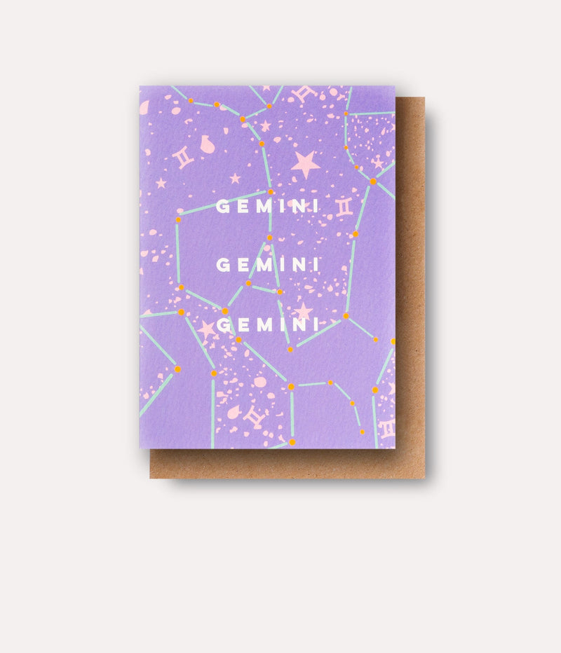 The Completist Cosmic Gemini Astro Card