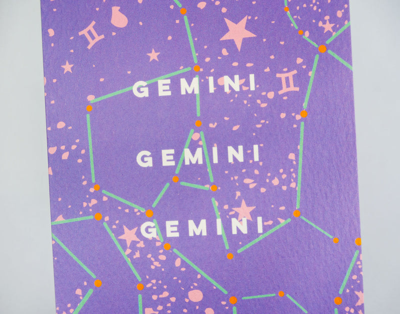 The Completist Cosmic Gemini Astro Card