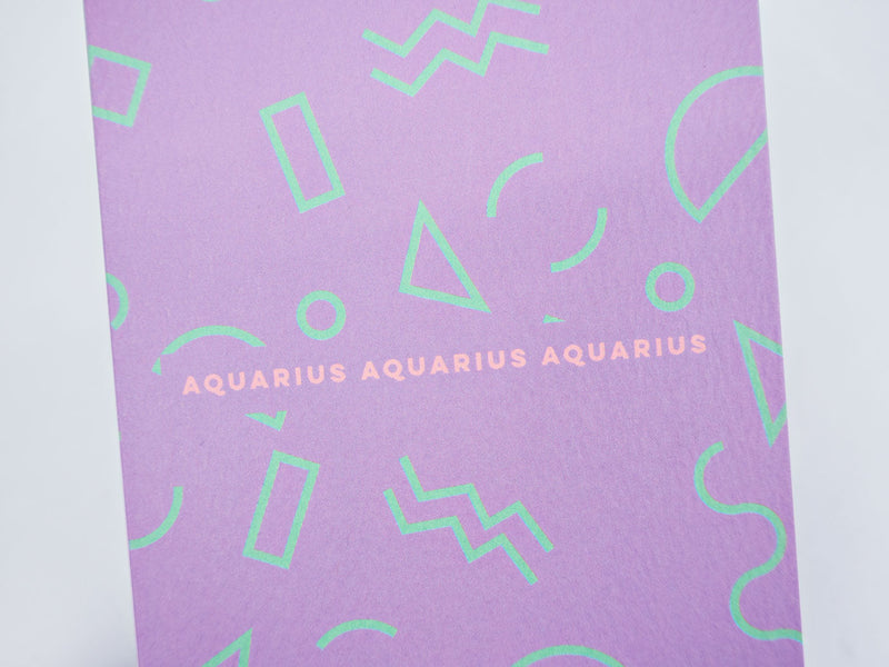 The Completist Memphis Aquarius Astro Card