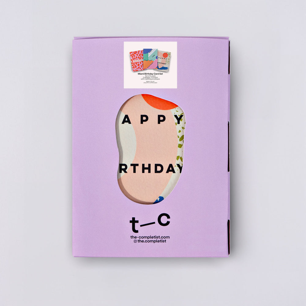 Miami Birthday Card Set