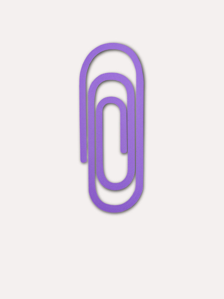 The Completist Paperclip 3D Printed Bookmark