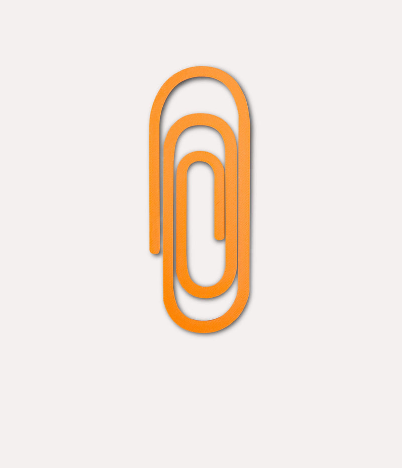 The Completist Paperclip 3D Printed Bookmark