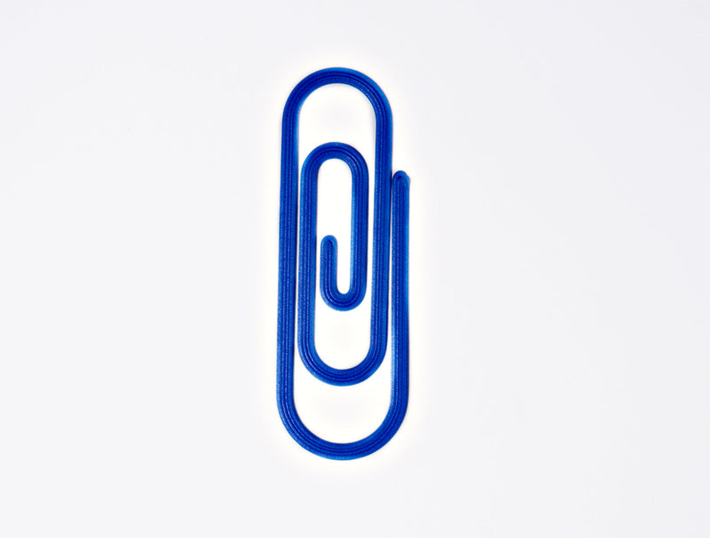 The Completist Paperclip 3D Printed Bookmark