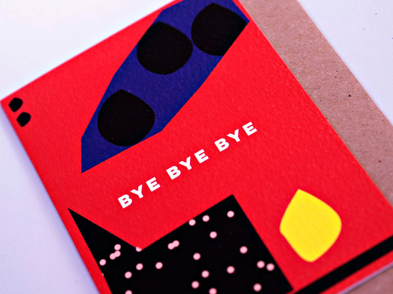 The Completist Bye Bye Bye Cut Out Card