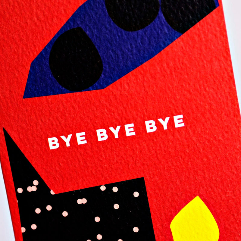 The Completist Bye Bye Bye Cut Out Card