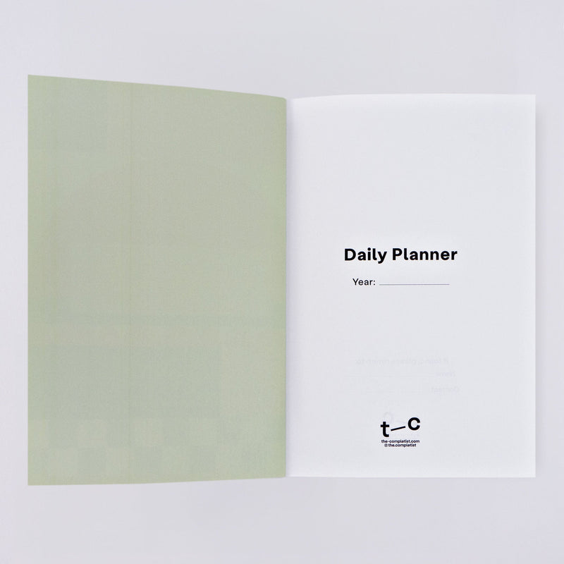 The Completist Ginger Undated Daily Planner Book