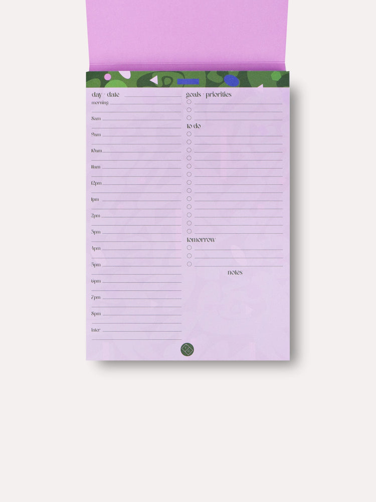 The Completist August Daily Organiser Pad