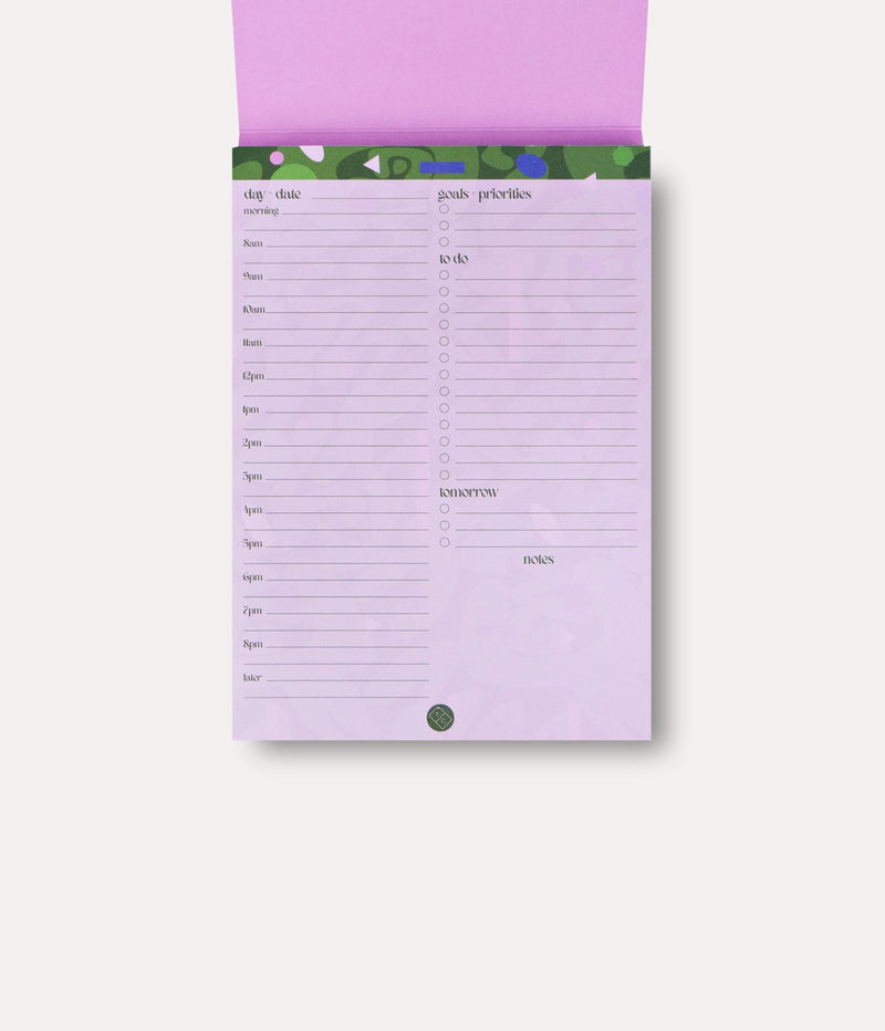 The Completist August Daily Organiser Pad