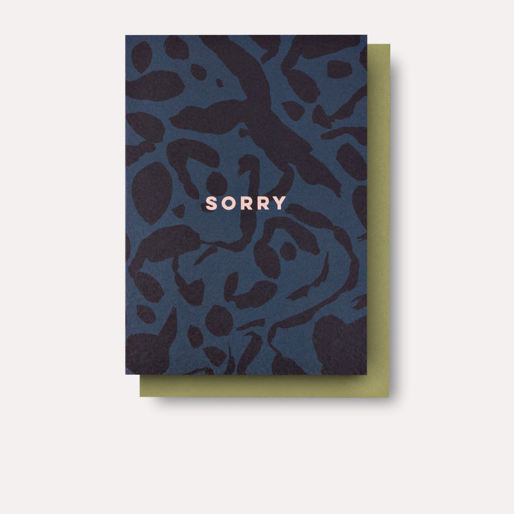 Inky Sorry Card