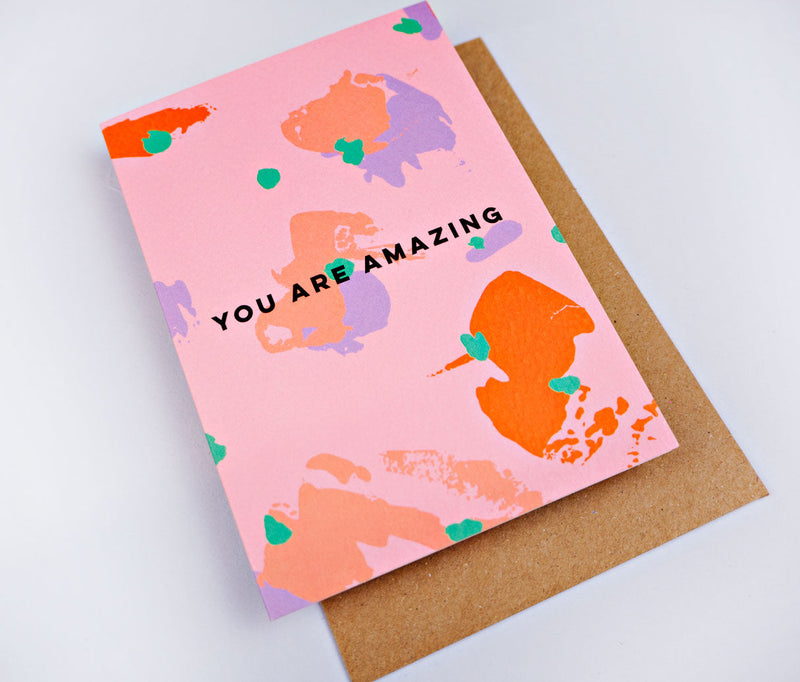 The Completist You Are Amazing Spot Palette Card