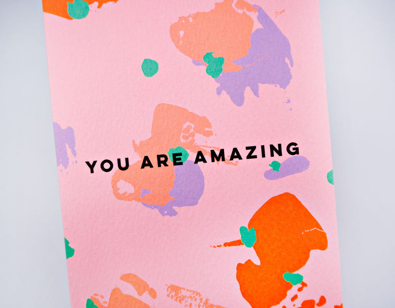 The Completist You Are Amazing Spot Palette Card