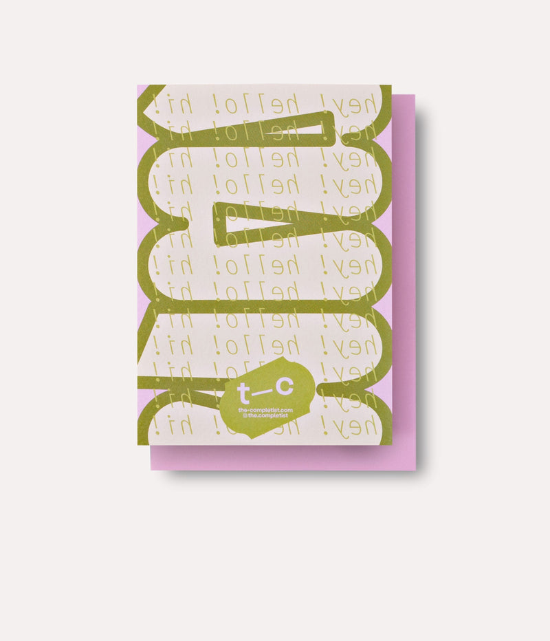 The Completist Hinoki Hello Card