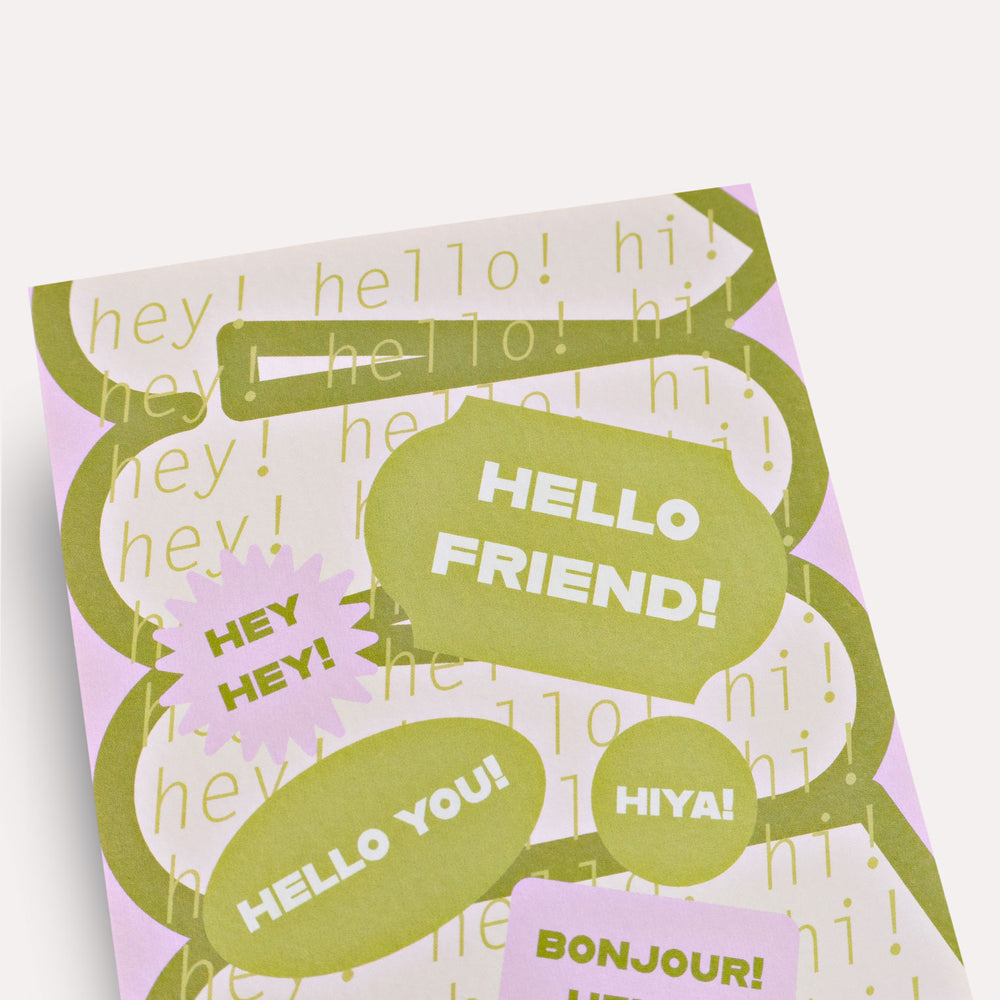 Hinoki Hello Card