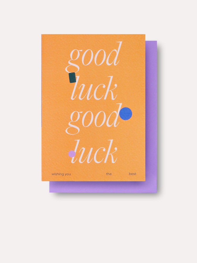 Ellipse Good Luck Card