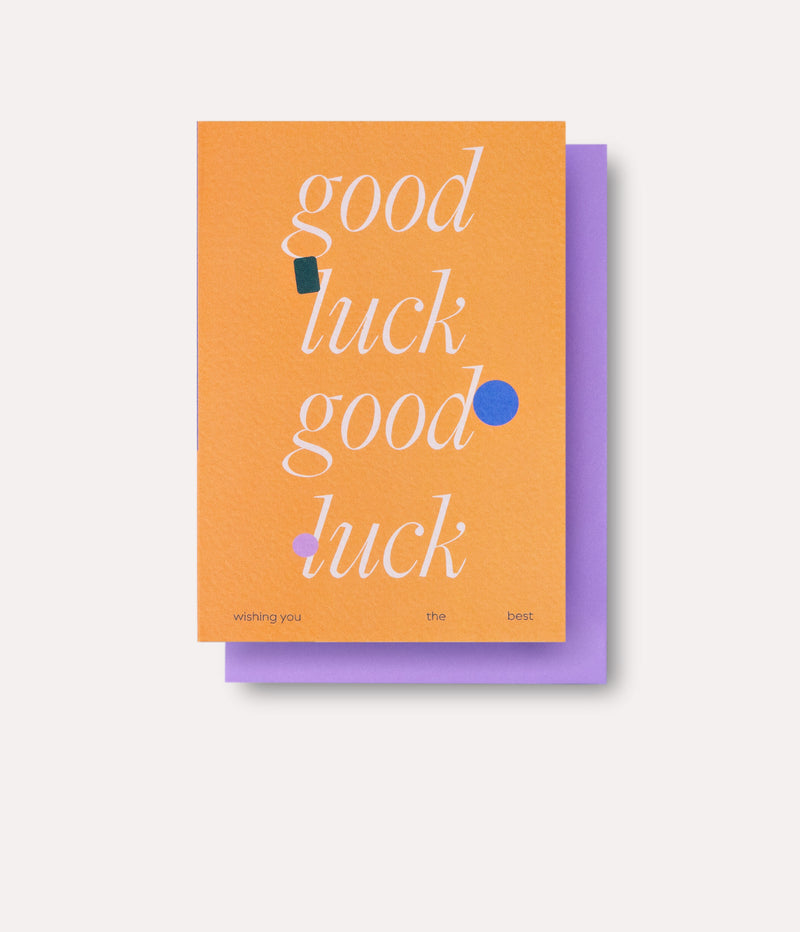 Ellipse Good Luck Card