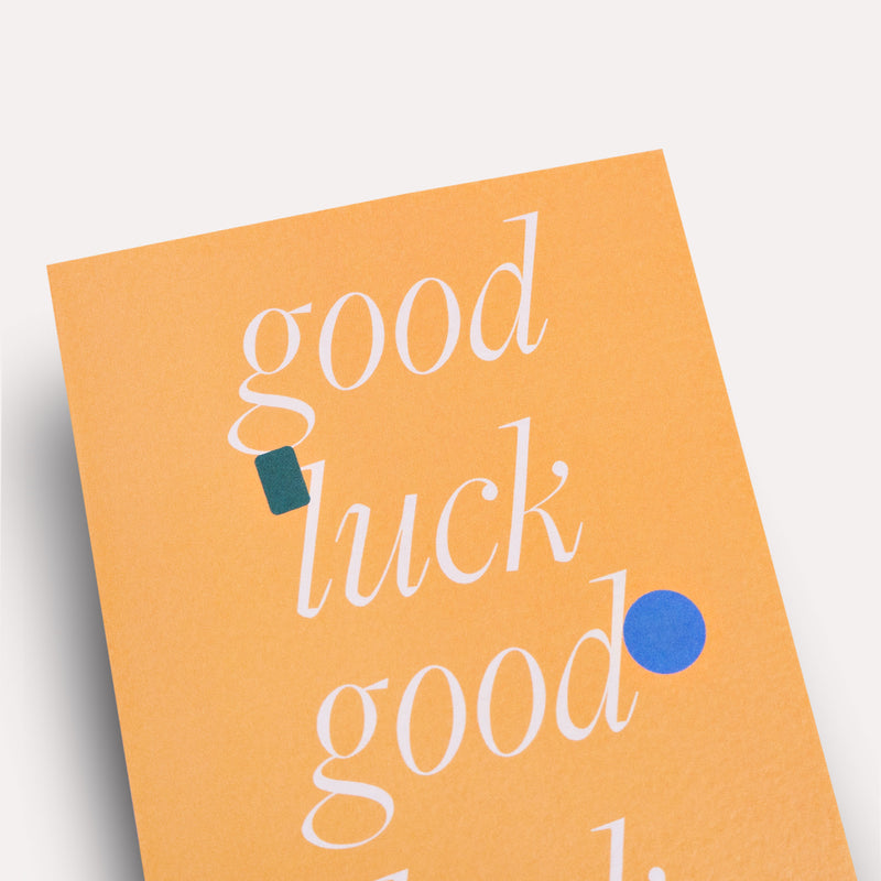 Ellipse Good Luck Card