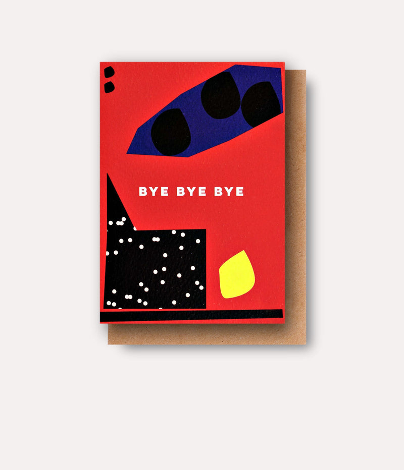 The Completist Bye Bye Bye Cut Out Card