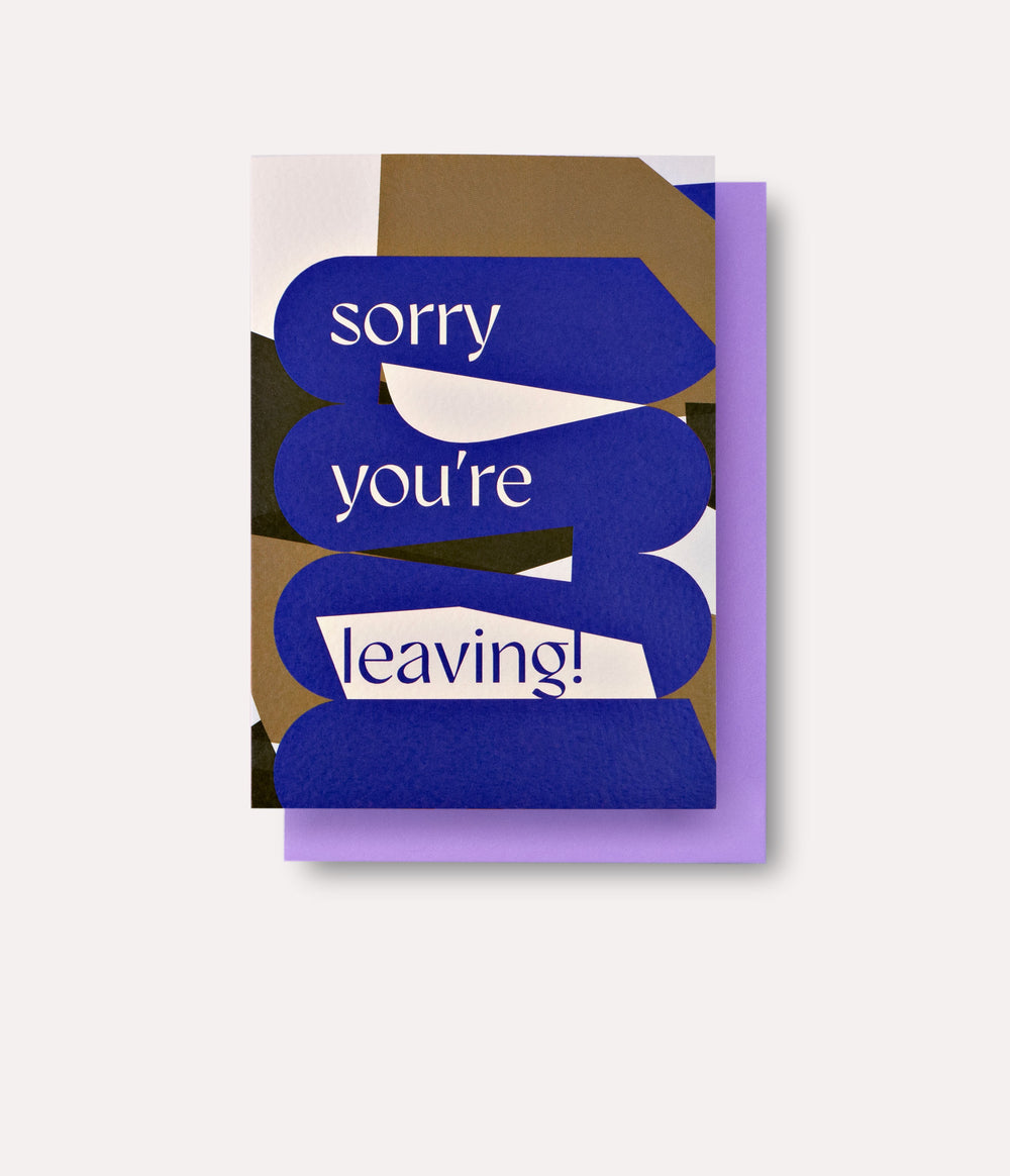 Osaka Sorry You're Leaving Card