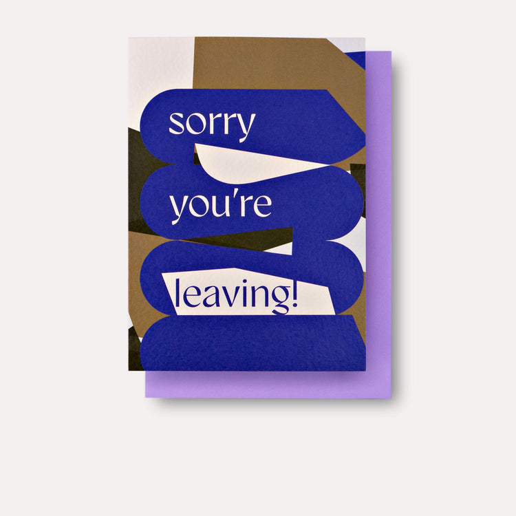 Osaka Sorry You're Leaving Card