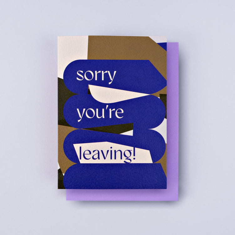 Osaka Sorry You're Leaving Card