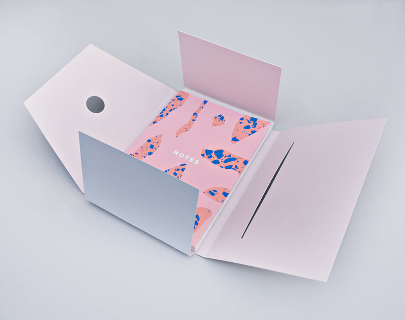 The Completist Terrazzo Shapes Layflat Notebook