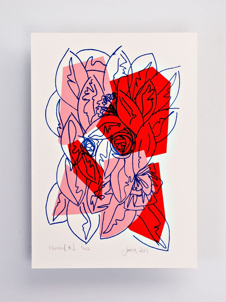 The Completist Floral #1 Limited Edition Screen Print