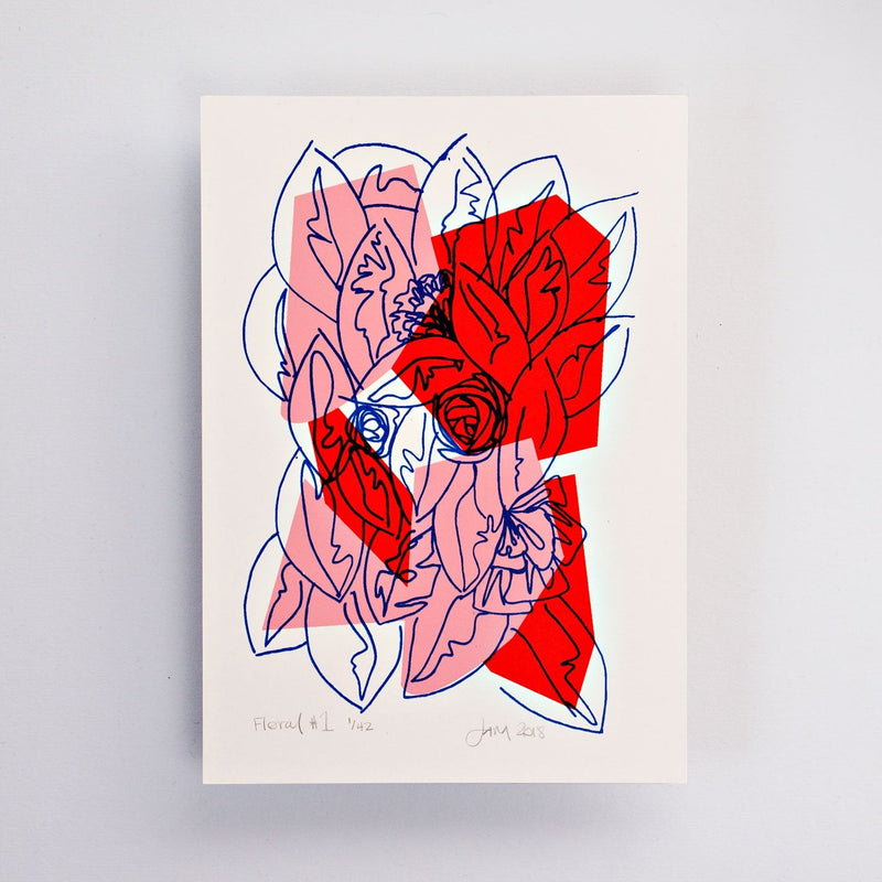 The Completist Floral #1 Limited Edition Screen Print