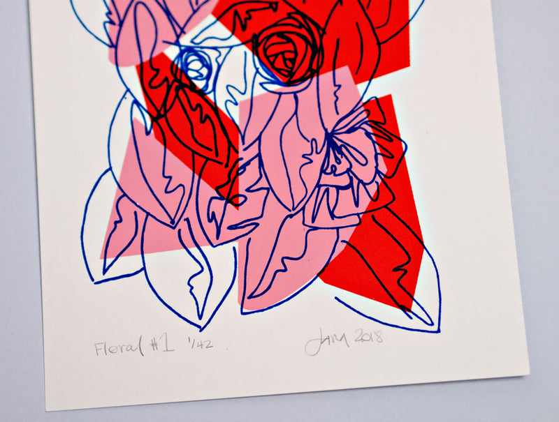 The Completist Floral #1 Limited Edition Screen Print