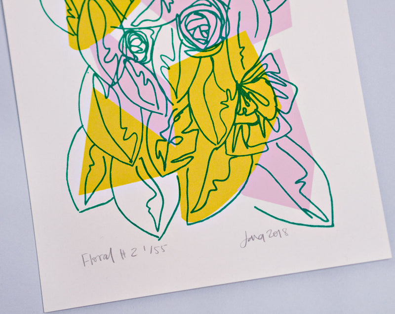 The Completist Floral #2 Limited Edition Screen Print