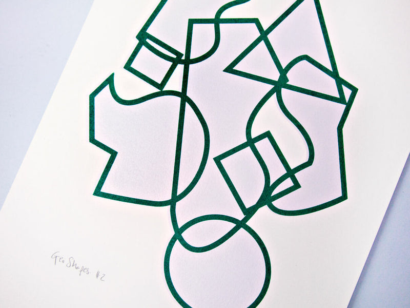 The Completist Geo Shapes #2 Limited Edition Screen Print