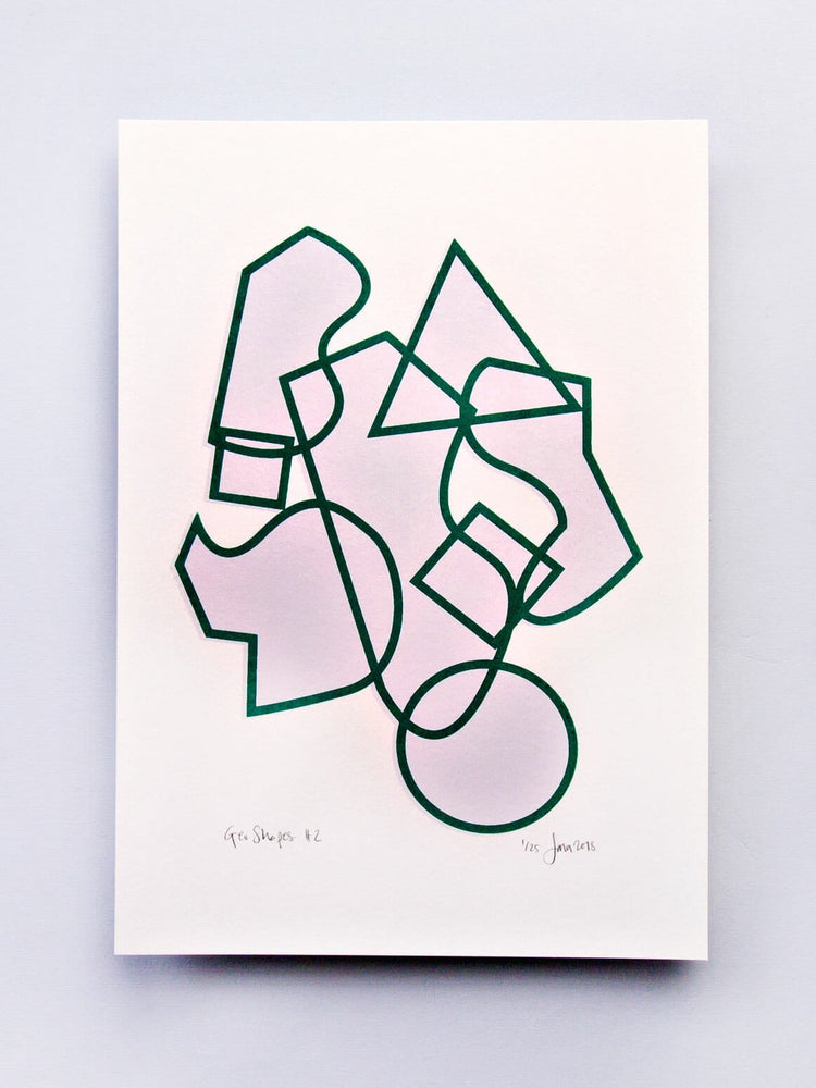 The Completist Geo Shapes #2 Limited Edition Screen Print