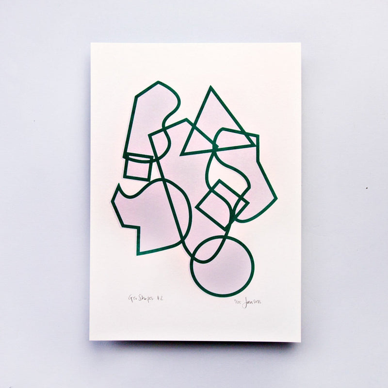 The Completist Geo Shapes #2 Limited Edition Screen Print