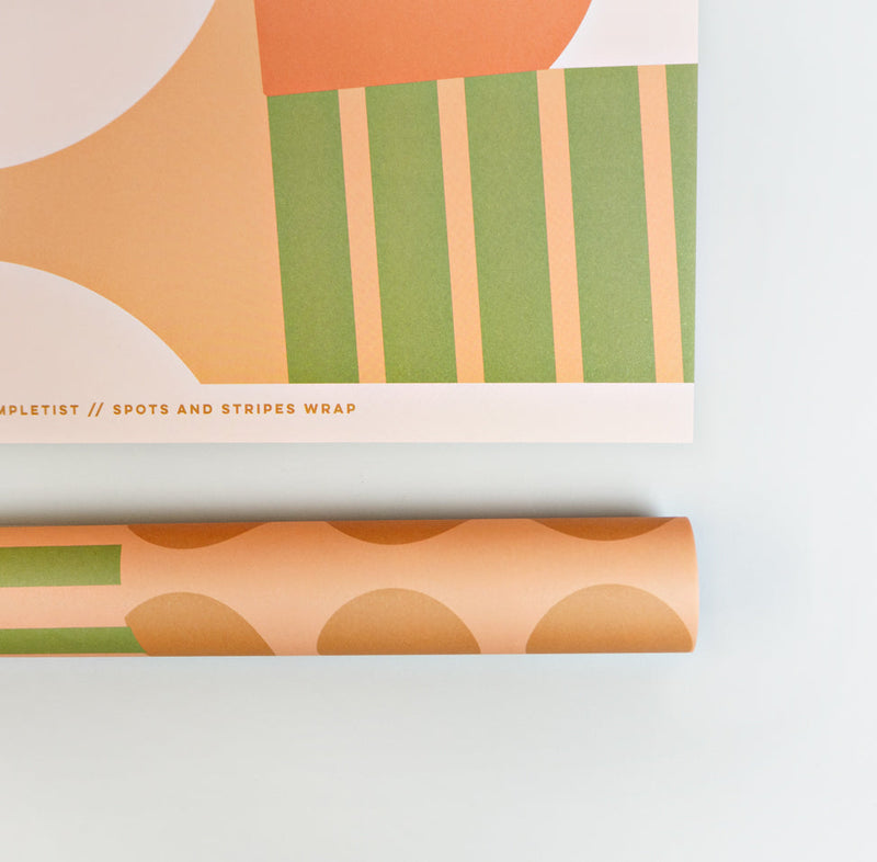 The Completist Spots + Stripes Gift Wrap