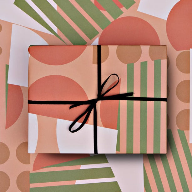 The Completist Spots + Stripes Gift Wrap