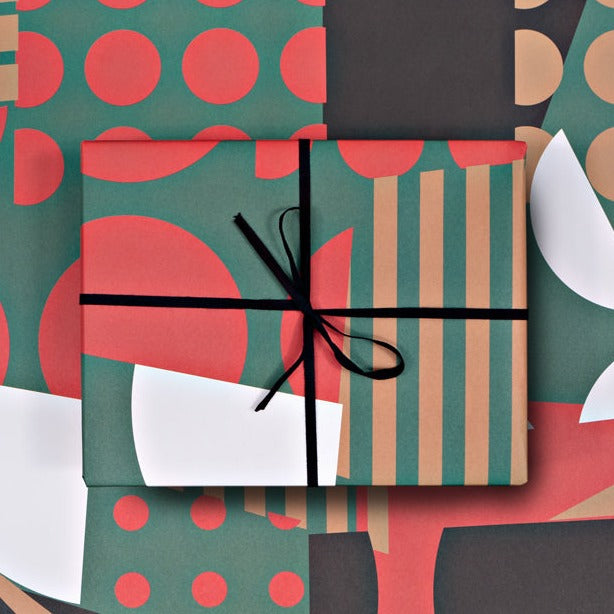 The Completist Christmas Spot Stripe Gift Wrap