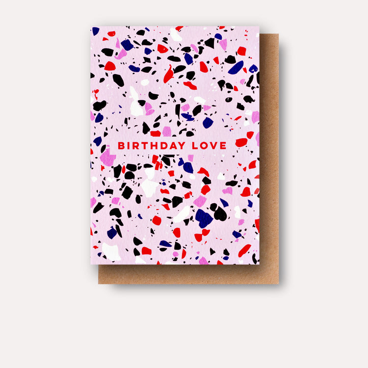 Terrazzo Birthday Love Card