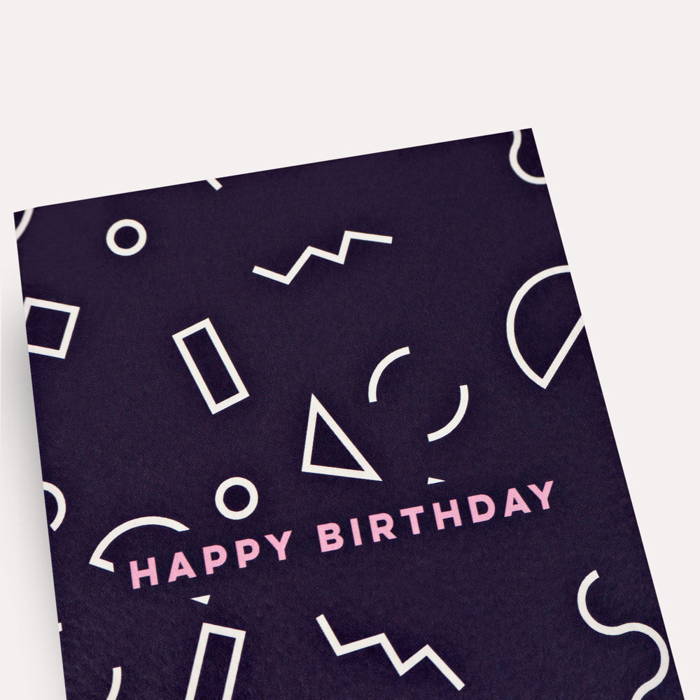 Birthday Mini Memphis Shapes Card