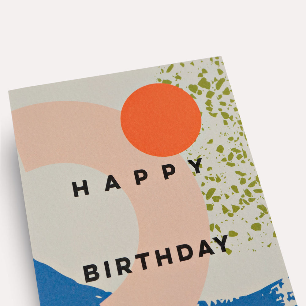 Memphis Brush Birthday Card