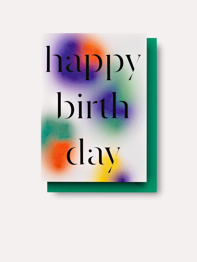 The Completist Gradient Birthday Card