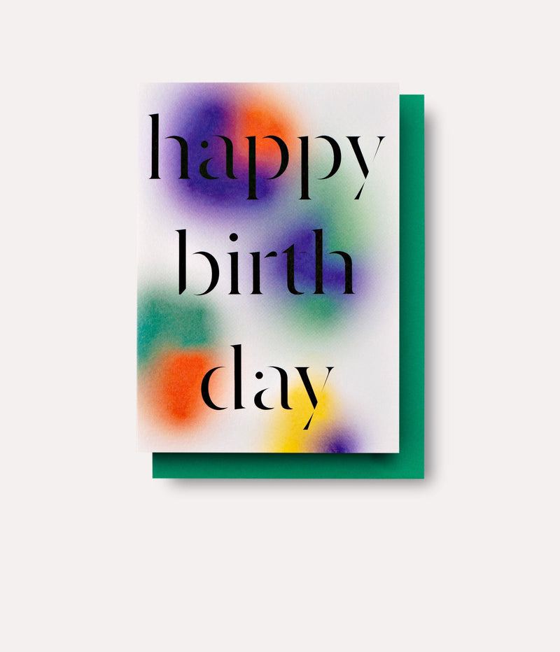 The Completist Gradient Birthday Card