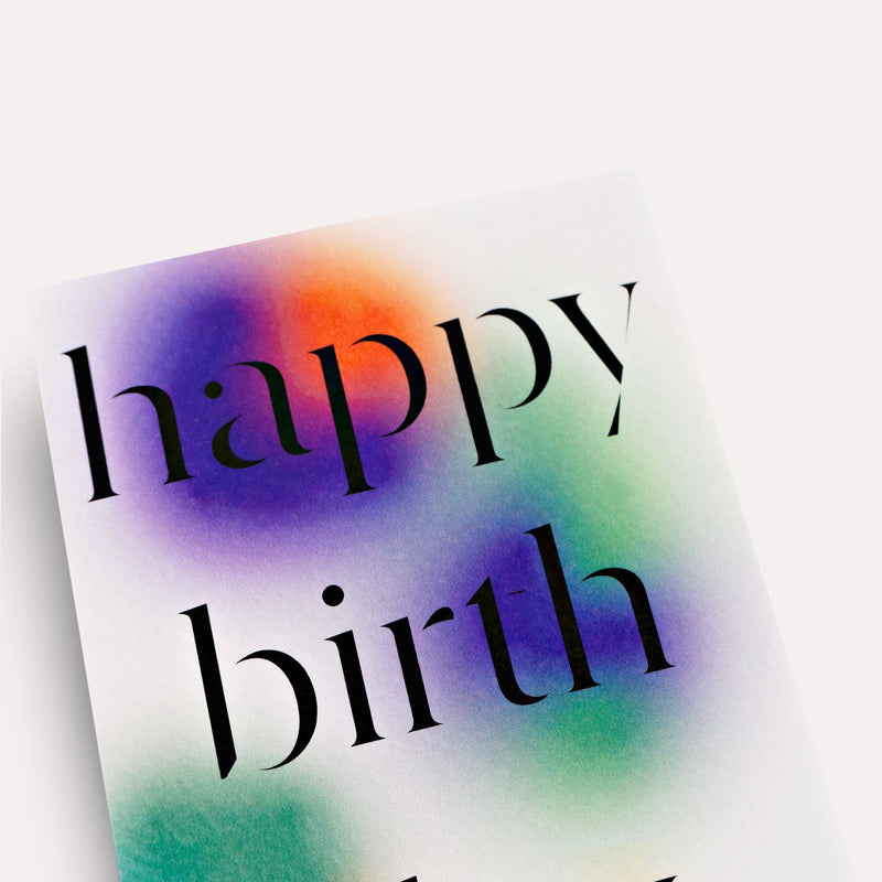 The Completist Gradient Birthday Card