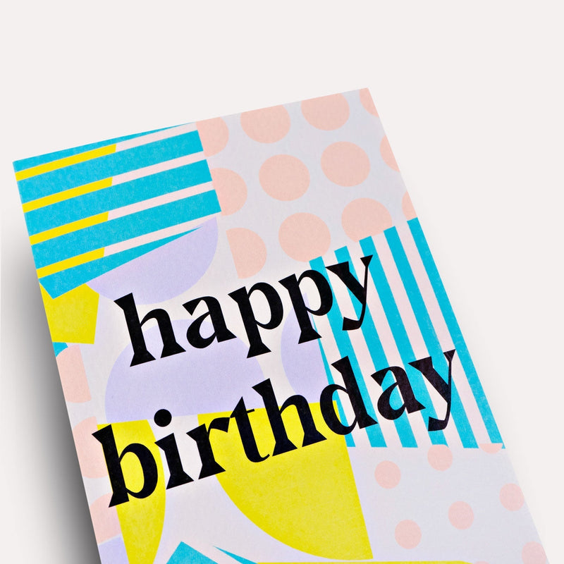 The Completist Spots + Stripes Birthday Card