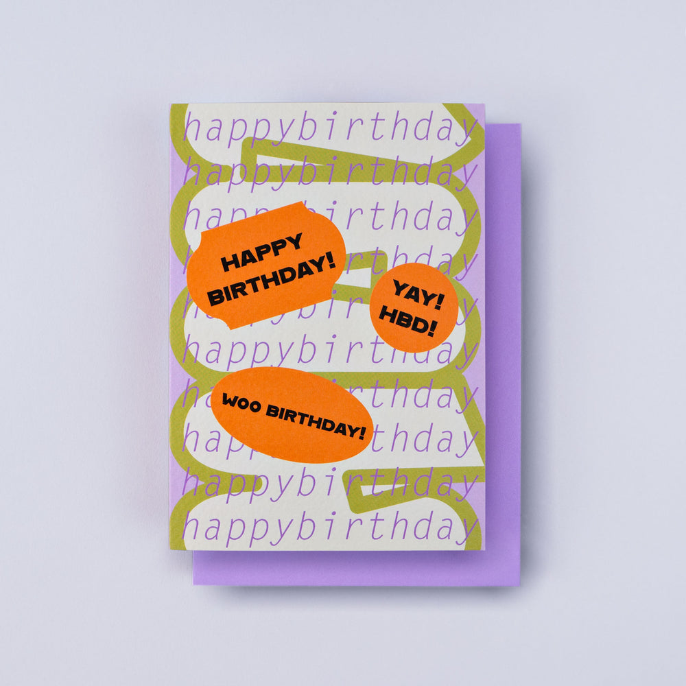 Hinoki Birthday Card Set