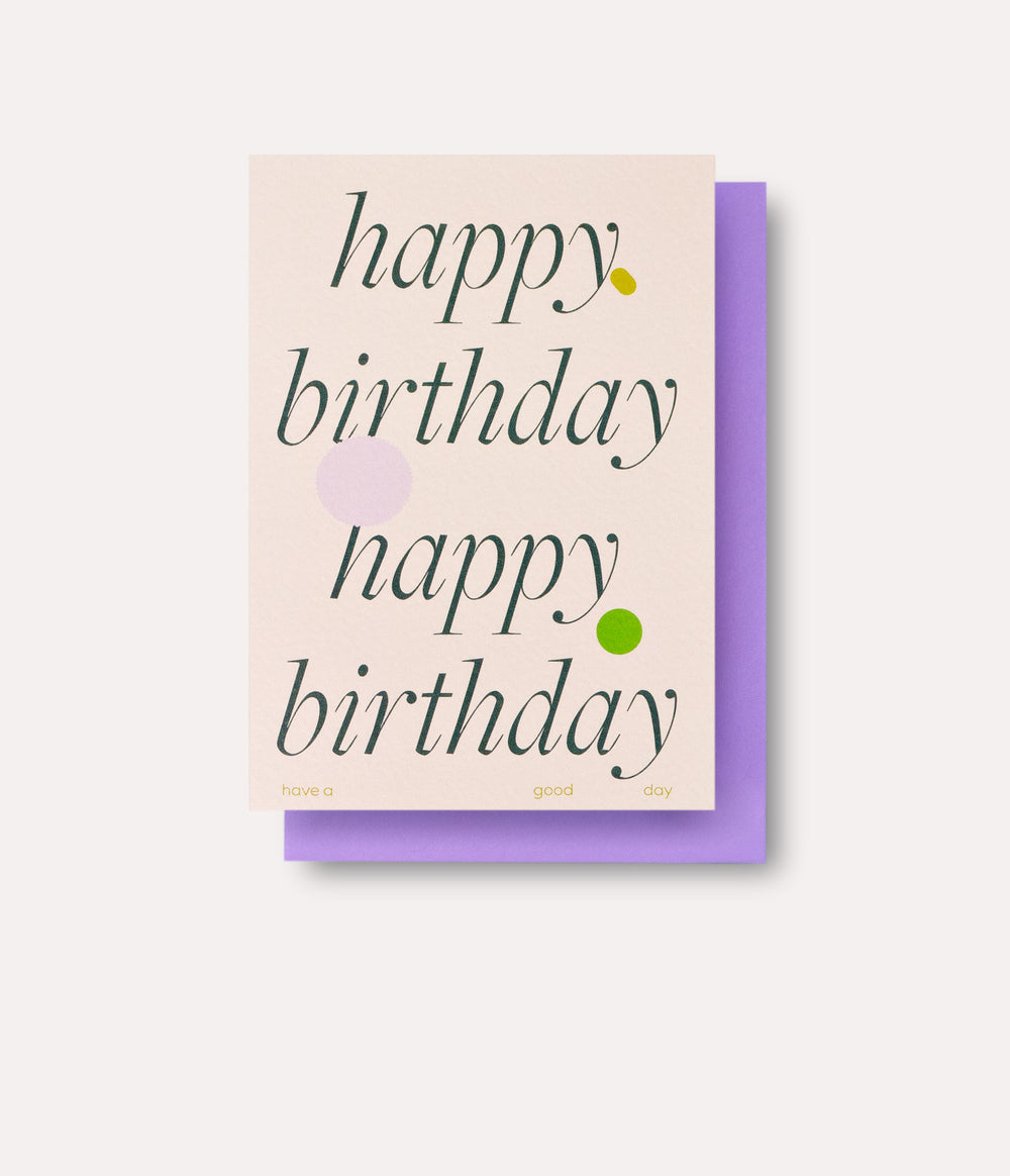 Ellipse Birthday Card