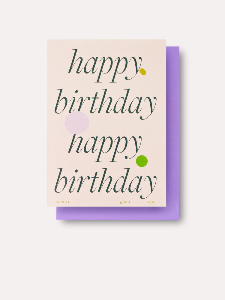 Ellipse Birthday Card