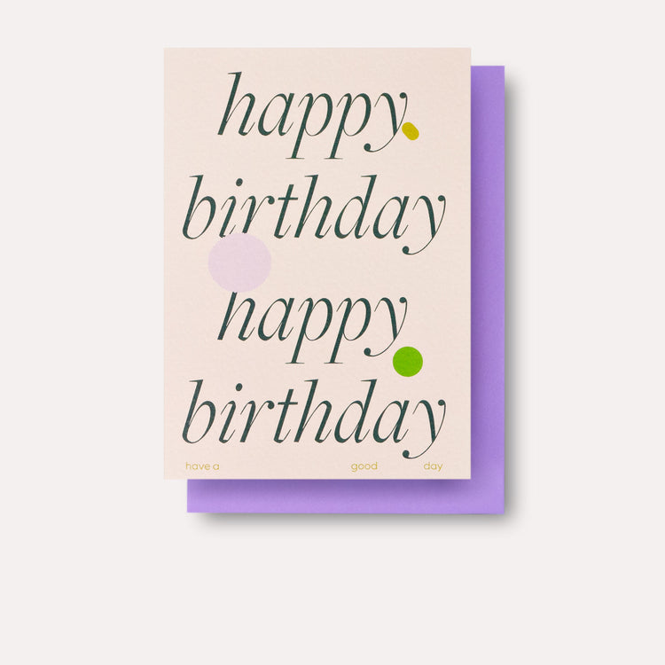 Ellipse Birthday Card