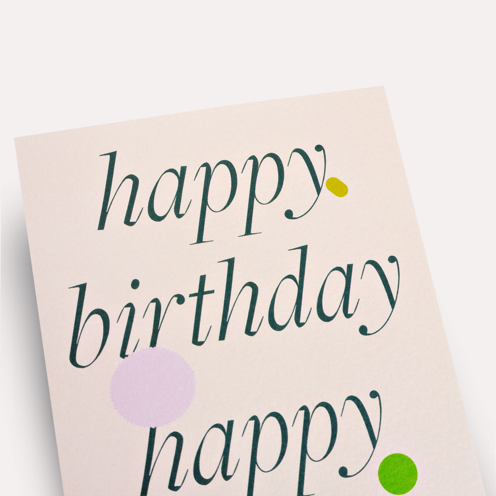 Ellipse Birthday Card