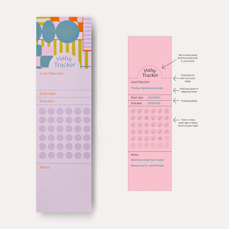 The Completist Seoul Habit Tracker Bookmark Set