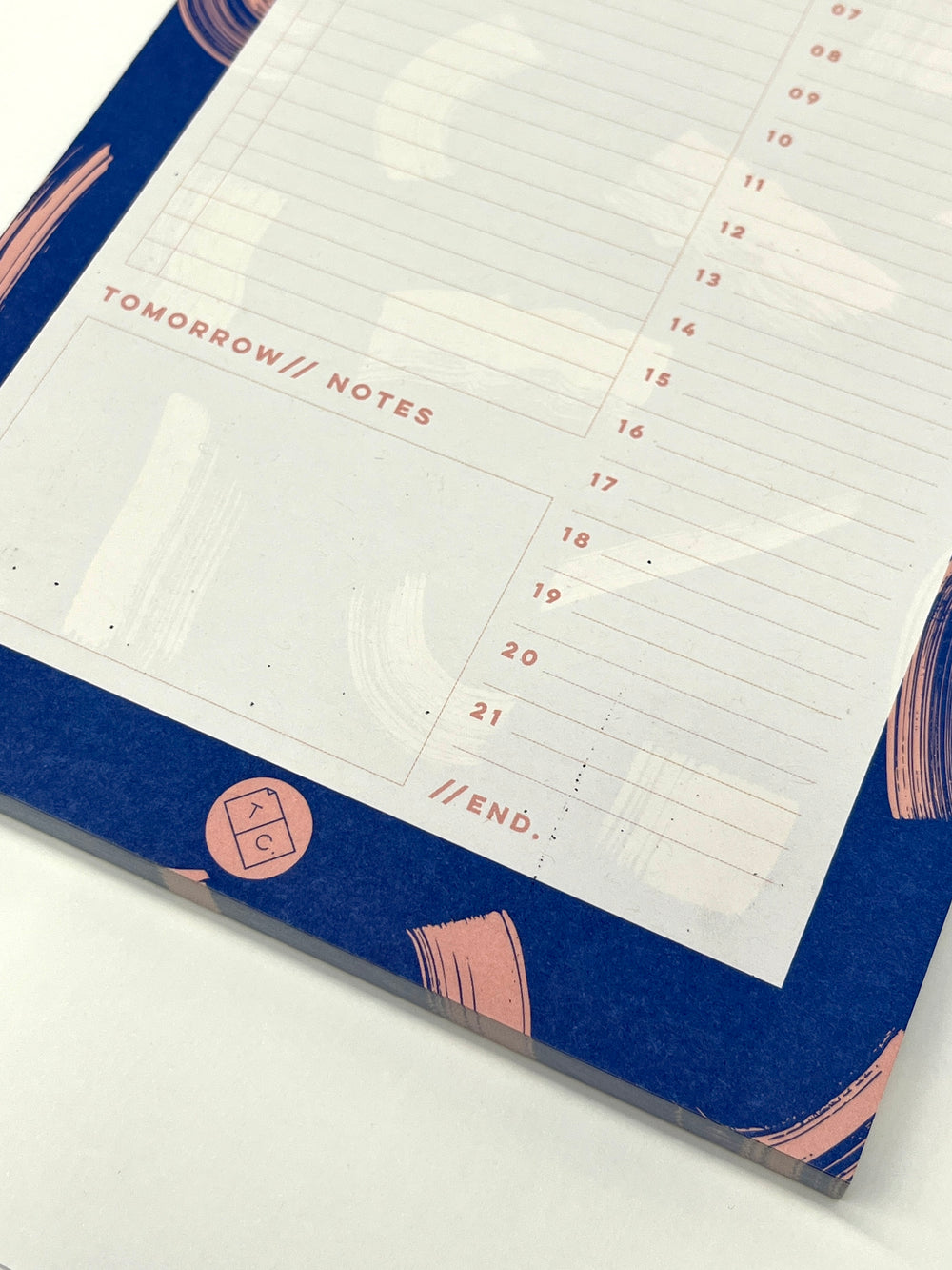 SAMPLE SALE Blue Shadow Brush Planner Pad